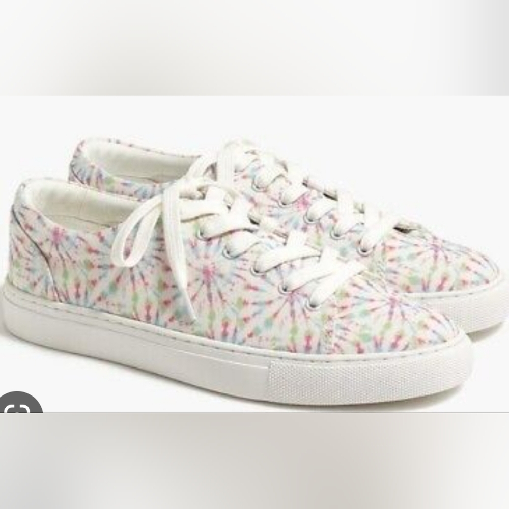 J Crew Tie Dye Road Trip Sneakers Tennis Shoes Size 7